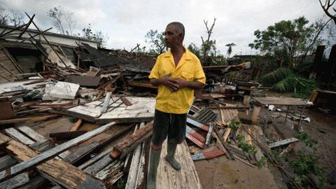 Hậu quả một trận bão năm 2008 (Ảnh: Getty Images)