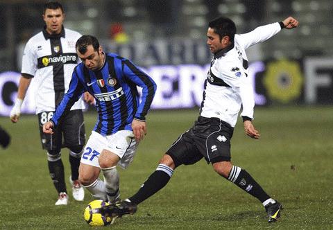 Inter đã có trận đấu khó khăn ở Tardini. Ảnh: Getty Images