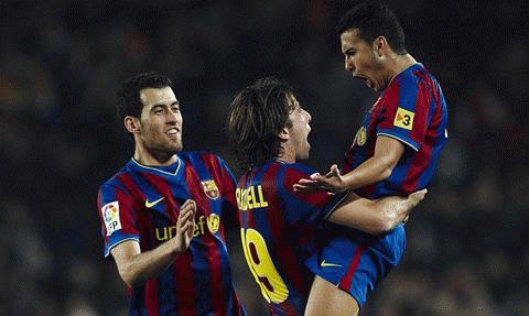 Niềm vui đến muộn với Barca. Ảnh: Getty Images