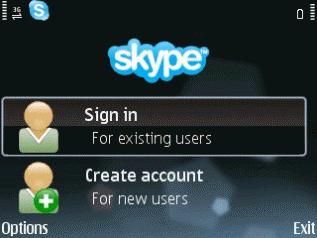 Giao diện Skype trên các hệ máy HĐH Symbian (Ảnh: Mynokiamobile).
