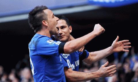 Lampard và Terry là những người ghi bàn trong 2 trận gần nhất của Chelsea. Ảnh: Getty Images