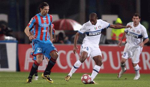 Một tuần trước, Inter đã gục ngã trước Catania. Ảnh: Getty Images