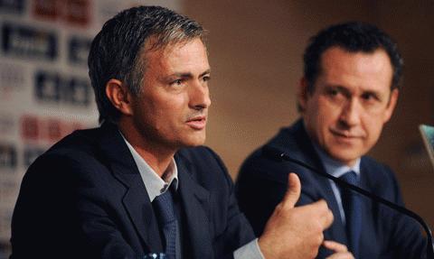 Mourinho, người đưa Inter lên số 1 thế giới, đã sang Real. Ảnh: Getty Images