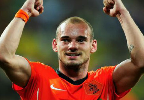 Wesley Sneijder, ngôi sao sáng nhất của World Cup 2010. Ảnh: Mirror