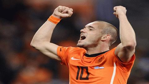 Chiếc vé vào chơi trận CK của Hà Lan có công không nhỏ của Wesley Sneijder. Chính vì vậy, anh đang là cái tên nặng ký nhất cho danh hiệu cá nhân cao quý của World Cup 2010