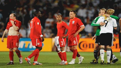 Thất bại 1-4 trước ĐT Đức có lẽ là một trong những nỗi thất vọng nhất của bóng đá Anh trong lịch sử các kỳ World Cup. Ảnh: Getty
