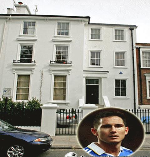 Frank Lampard đã giao bán ngôi biệt thự có 6 phòng ngủ, 6 phòng tắm gần sân tập của Chelsea với giá 8,5 triệu bảng
