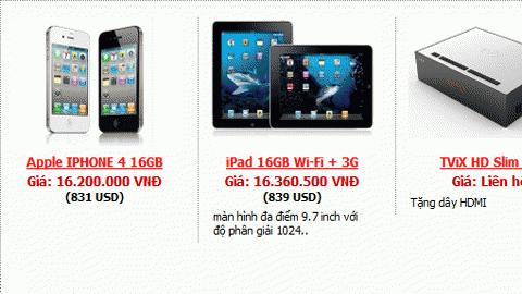 Giá niêm yết tại website khá thấp nhưng nhiều khả năng là giá ảo.