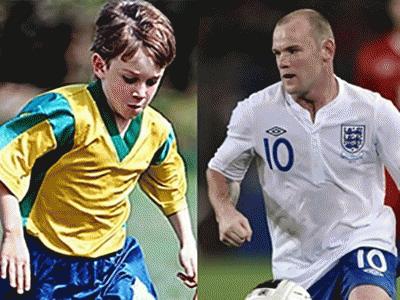 ’Rooney mới’ Rhain Davis và Wayne Rooney