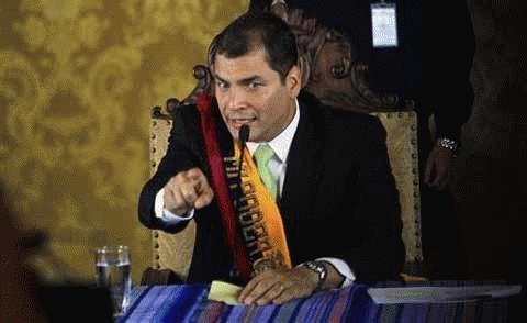 Tổng thống Correa thề sẽ trừng trị những kẻ nổi loạn. (Ảnh: Reuters)