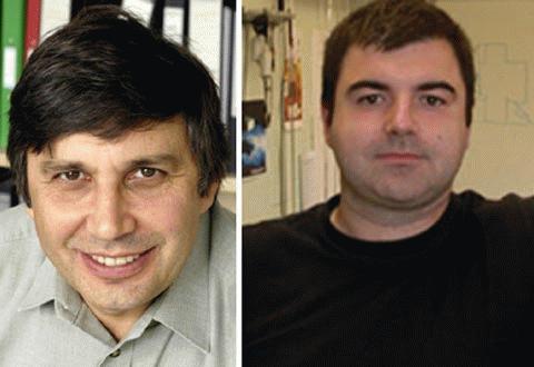 Andre Geim và Konstantin Novoselov.