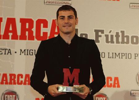 Casillas được tưởng thưởng bằng danh hiệu "Thủ môn xuất sắc nhất World Cup 2010".