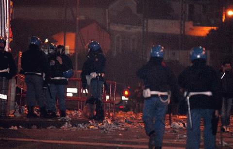 Hình ảnh hoang tàn trong vụ bạo loạn ở Catania