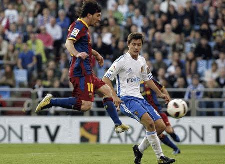 Nhưng sự xuất sắc của Messi với một cú đúp đã giúp Barca chiến thắng