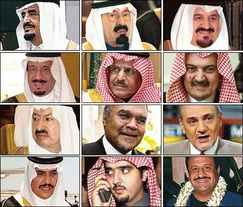 Một số gương mặt quyền lực trong Hoàng gia Arập Xêút. (Ảnh: Chez Chiara)