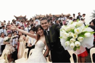 Một đám cưới tập thể trong ngày đặc biệt 9/9/2009 (Nguồn: Xinhua)