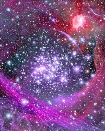 Bụi và khí bao quanh chòm sao Arches, nơi được coi là có mật độ sao mới sinh dày đặc nhất trong dải Ngân hà. (Ảnh: NASA)