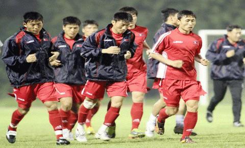 CHDCND Triều Tiên rất quyết tâm để mang về chiếc Cup thứ hai từ Việt Nam. Ảnh: BBĐ