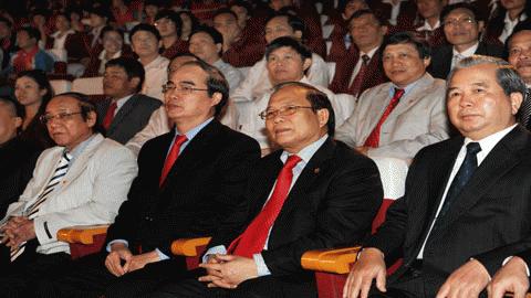 Buổi lễ có sự hiện diện của nhiều vị lãnh đạo Đảng và Nhà nước. Ảnh: Quang Thắng